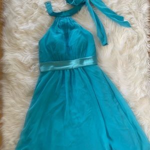 Blue Bridesmaid Dress